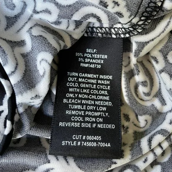 ECI New York Sz M Black / White Off the Shoulder Blouse - Picture 8 of 8